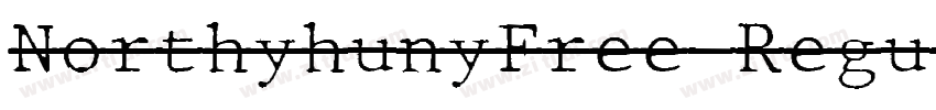 NorthyhunyFree Regul字体转换